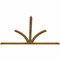 Ekena Millwork Richland Rough Sawn Timber Gable Bracket, Western Red Cedar, 108"W x 68"H x 2"D x 4"F, 15/12 Pitch GBW108X68X0204RIC00RWR - alternate 5